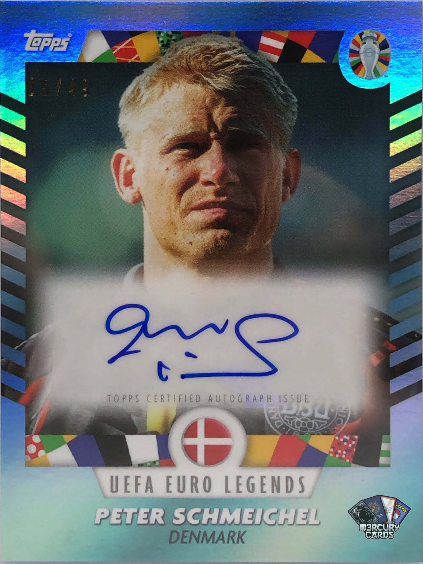Peter Schmeichel (Blue Parallel Auto /49)