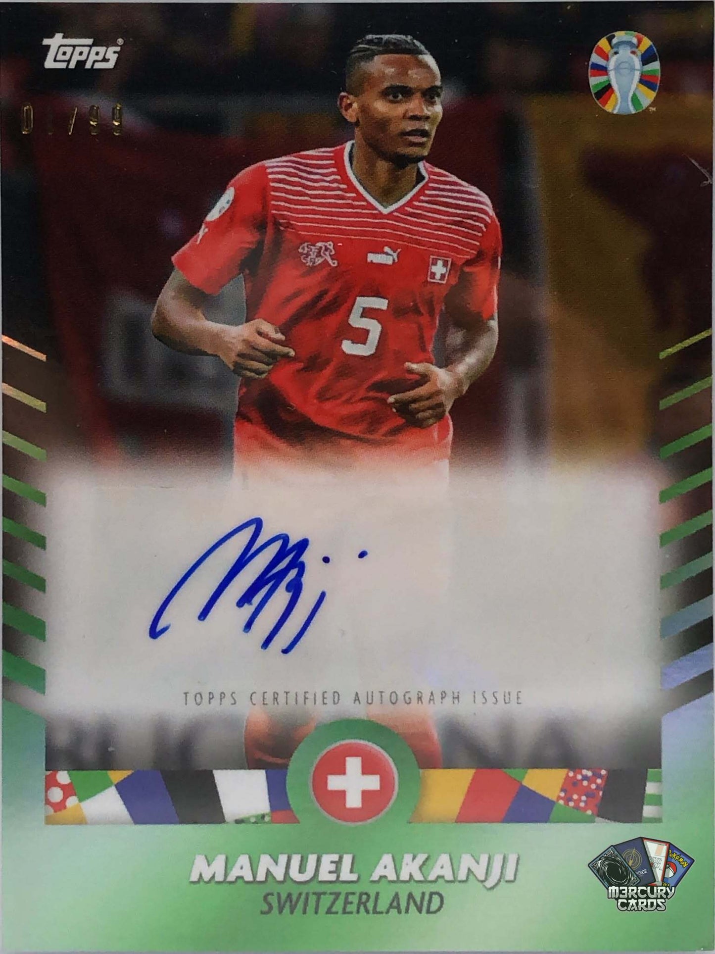 Manuel Akanji (Green Parallel Auto /99)