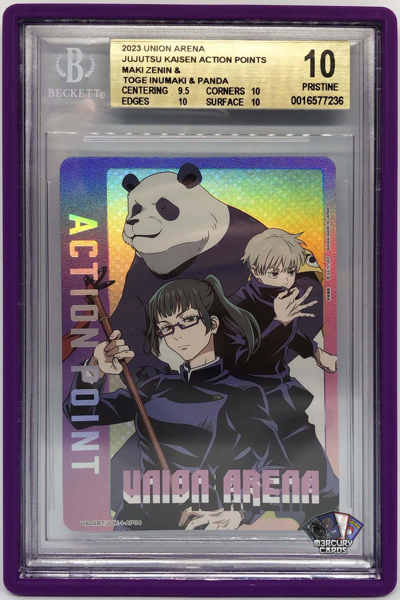 Maki Zenin, Toge Inumaki & Panda (UA02BT/JJK-1-AP04) BGS 10
