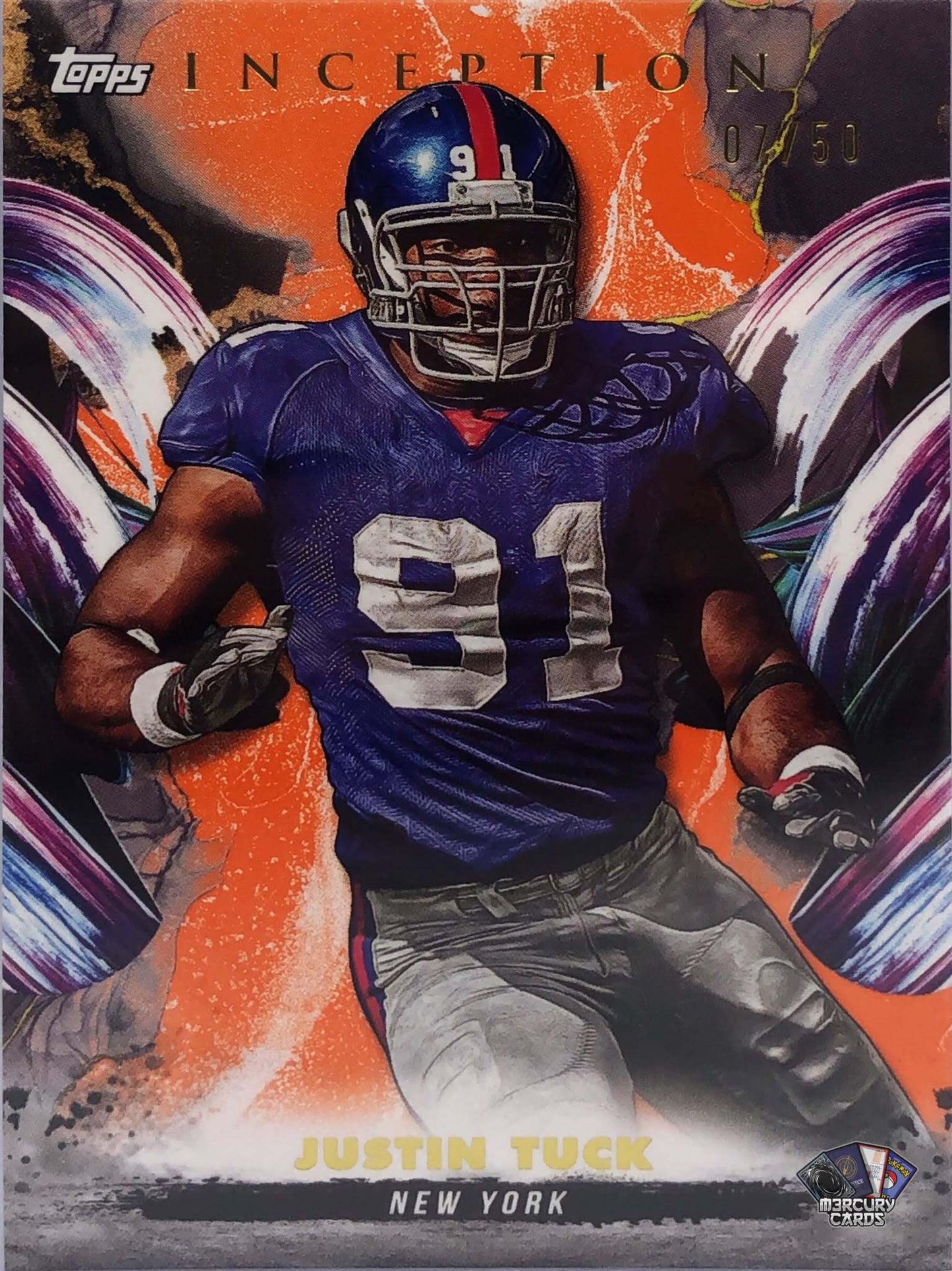 Justin Tuck (Orange Variation /50)
