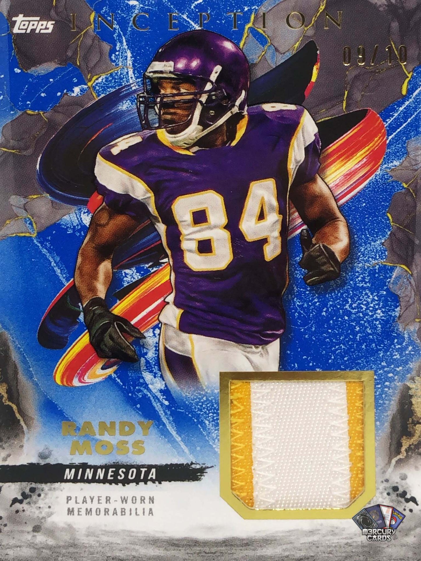 Randy Moss (Blue Variation Relic /10)