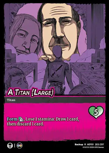A Titan (Large) / Attacks (Rare, Reversible Foil)