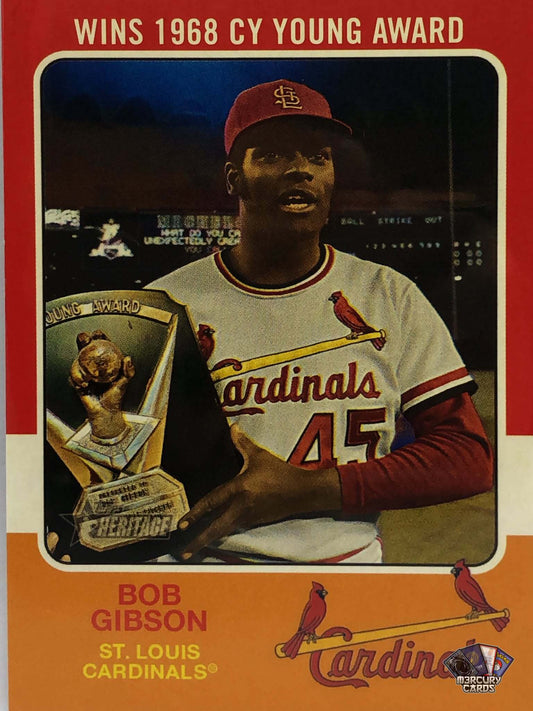 Bob Gibson (Wins 1968 CY Young Award Insert)