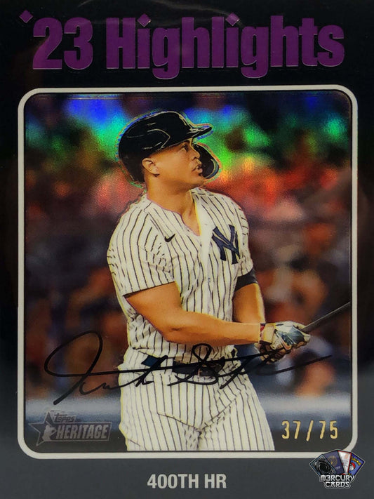 Giancarlo Stanton 400th HR (Black Chrome /75)