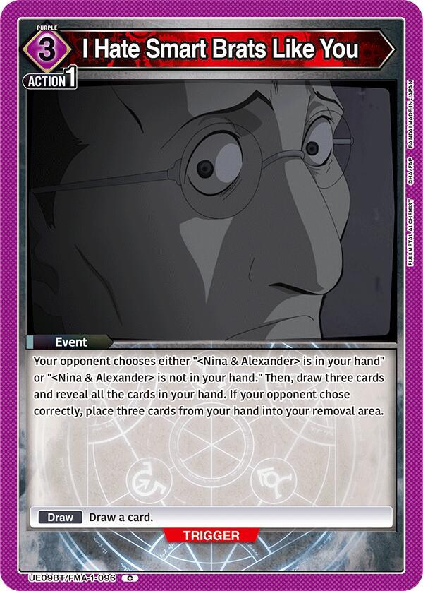 I Hate Smart Brats Like You (Uncommon)