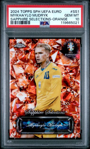 PSA 10 Mykhaylo Mudryk Sapphire Selections /25